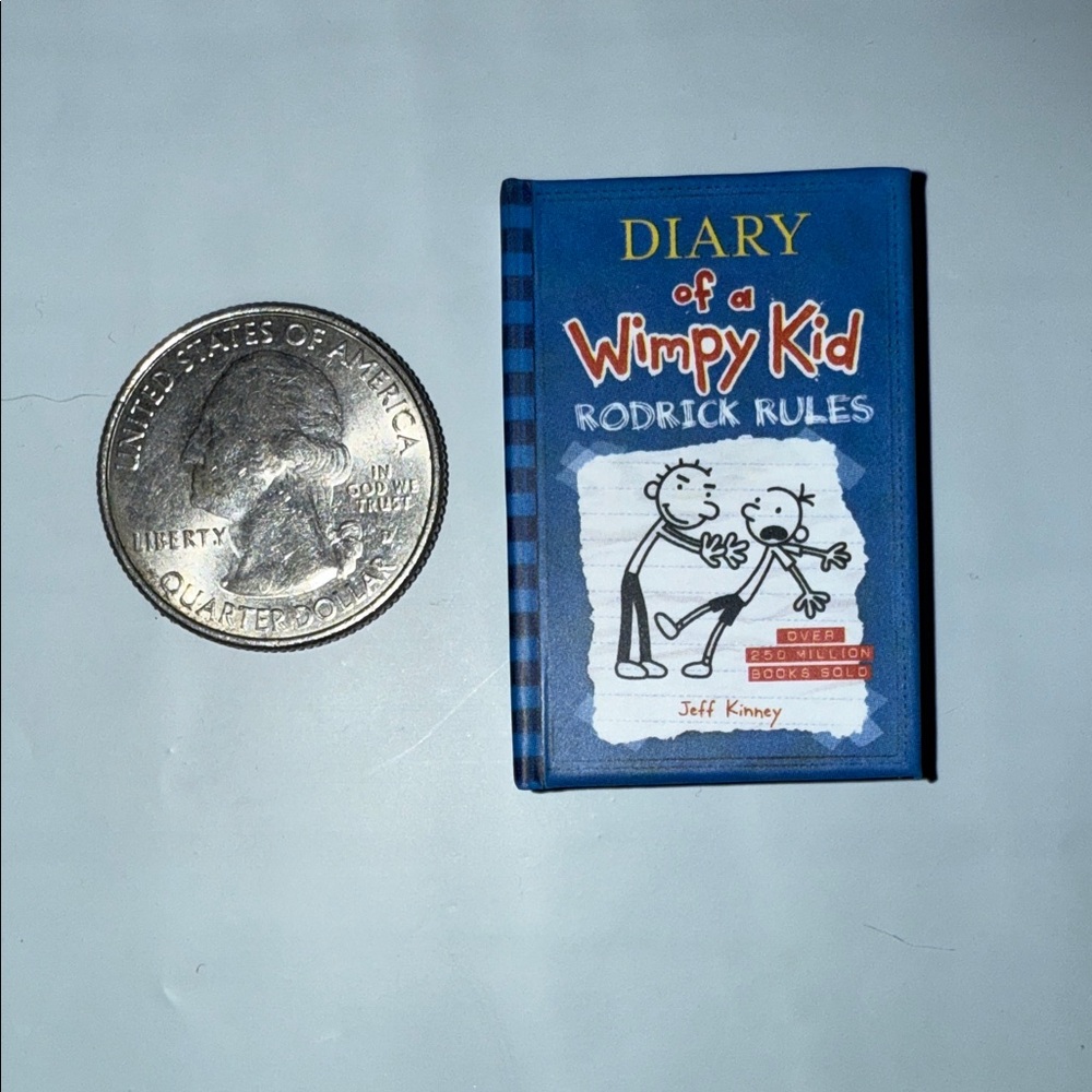 Mini Brands book: Diary of a Wimpy Kid Rodrick Rules